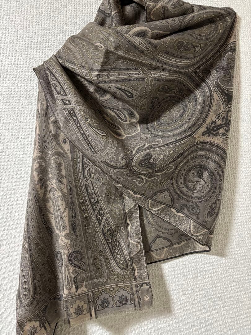 ETRO エトロ　ストール グレー系