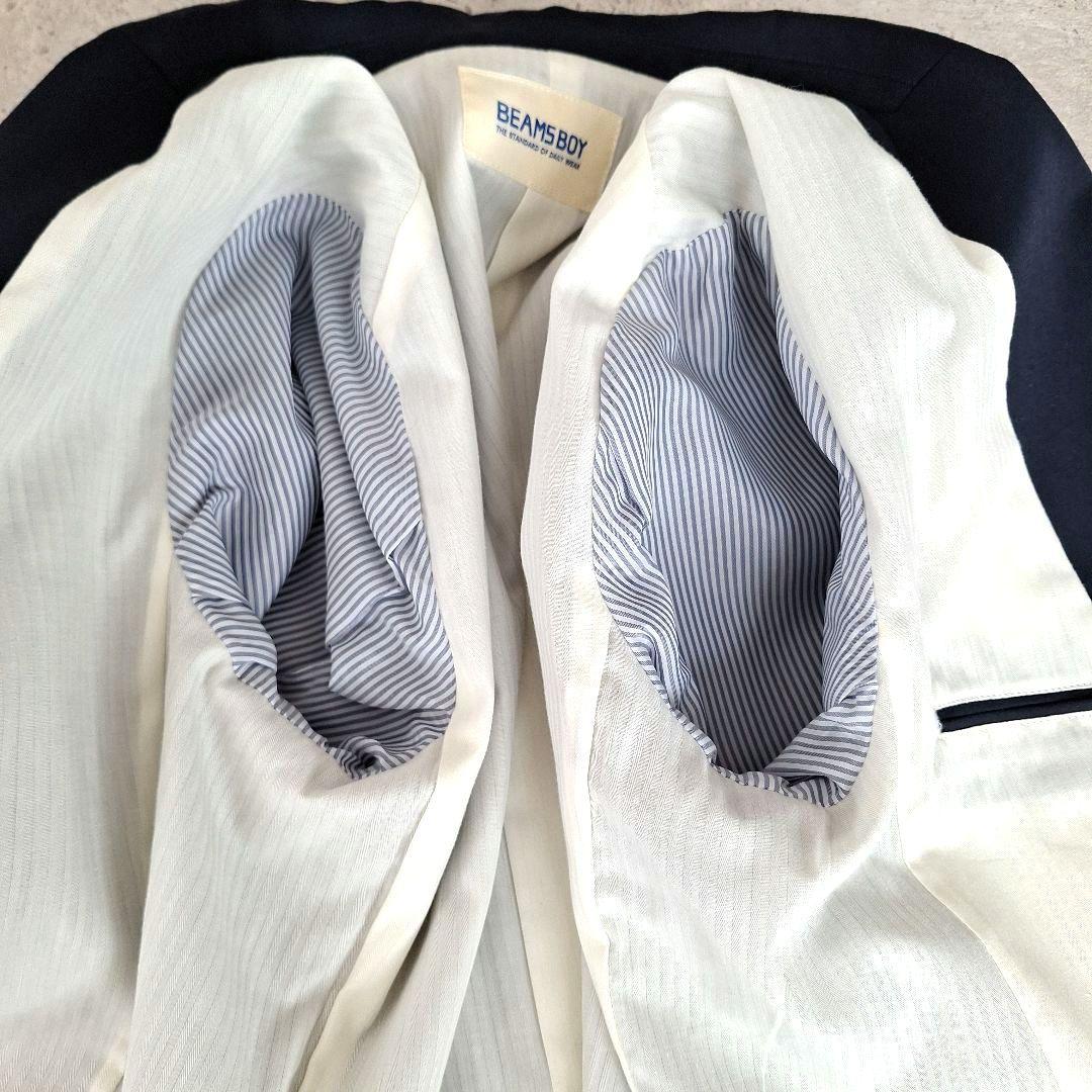 【美品】BEAMS BOY 金ボタン 紺ブレ テーラードジャケット ネイビー