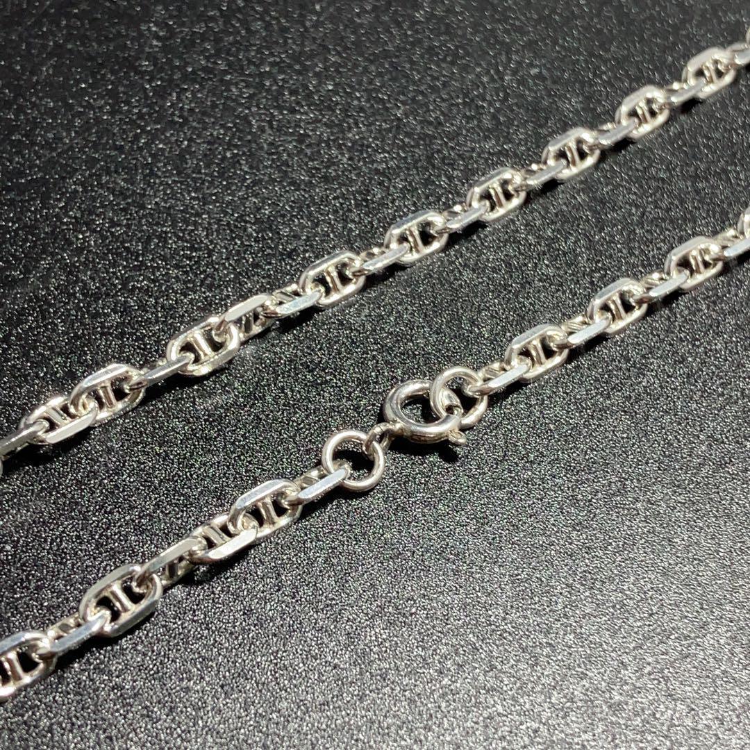 【幅4mm50cm】ネックレス アンカーチェーン　シルバー925 新品 2489
