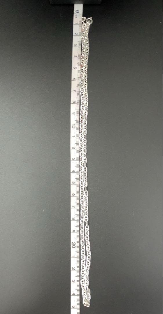 【幅4mm50cm】ネックレス アンカーチェーン　シルバー925 新品 2489