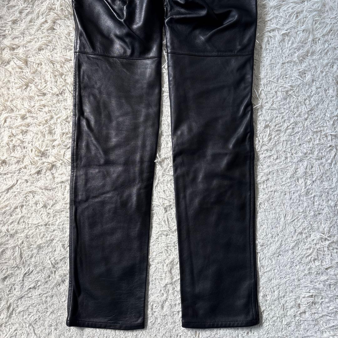 00s【COMME CA DU MODE MEN】羊革　ラムレザーパンツ　S