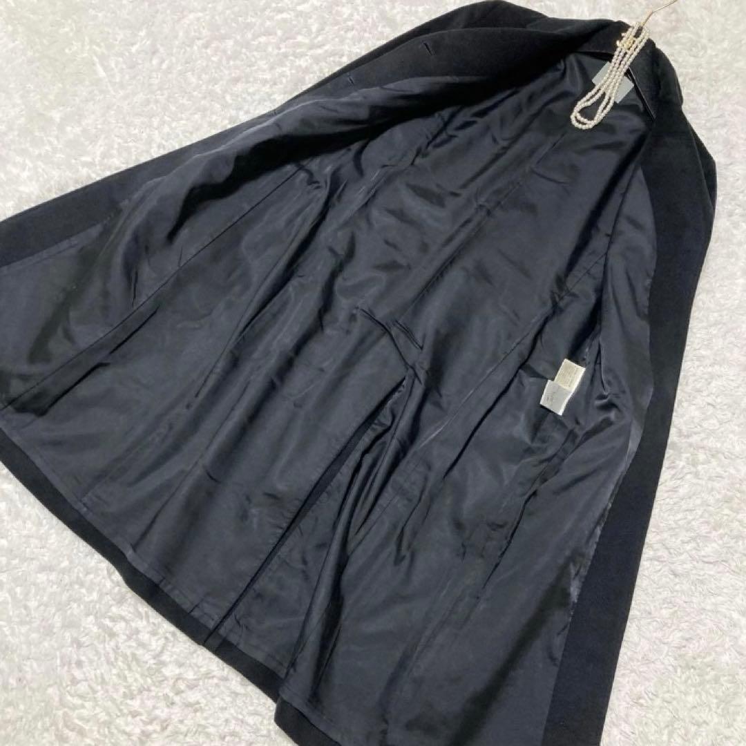 カシミヤ100♡ セオリーリュクス ロングコート 黒 38 チェスターコート