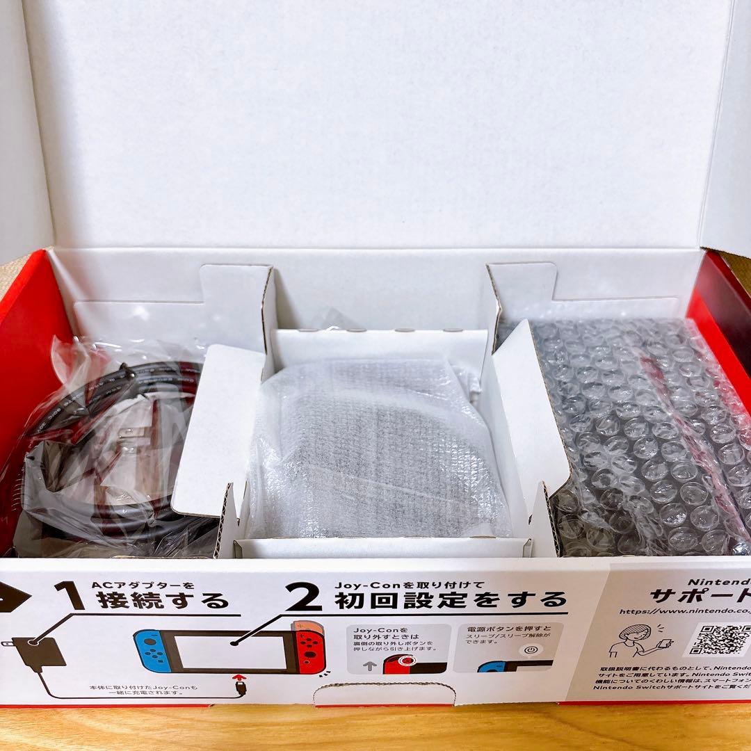 【未使用に近い】 バッテリー強化版 Switch本体 ネオンレッド ネオンブルー