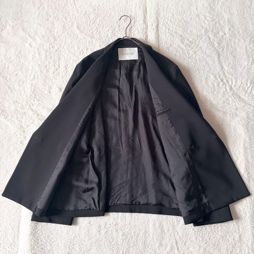 6267 美品✨ クルニ レイヤードジャケット 2ブラック STUDIOUS別注