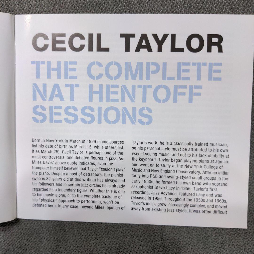 Cecil Taylor 「Nat Hentoff Sessions」