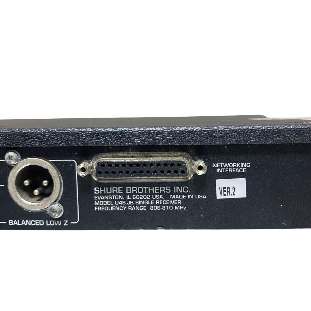 【ジャンク】SHURE マイクレシーバー　 HUF U4S-JB
