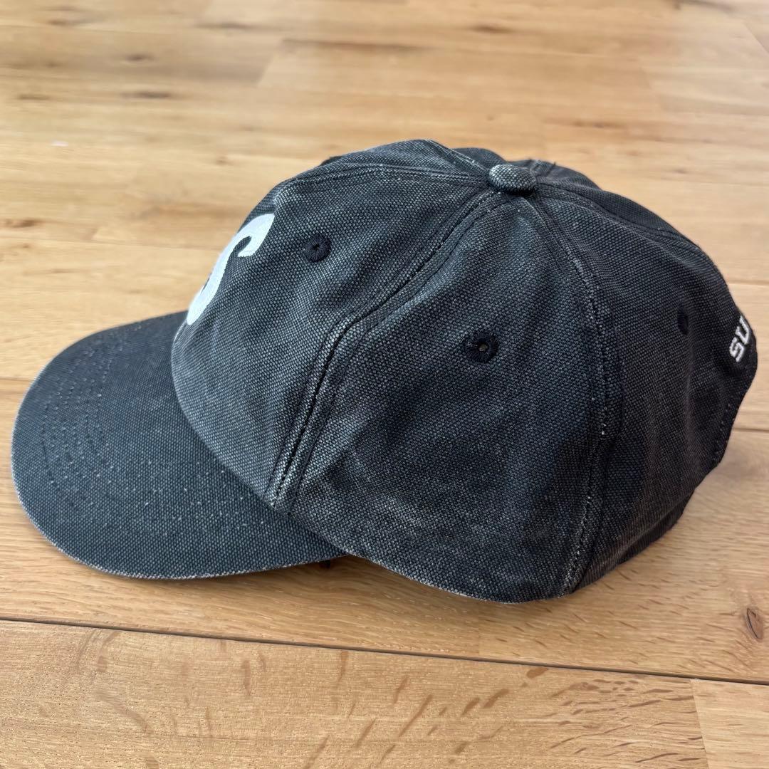 【大人気】Supreme Pigment S Logo 6-Panel ブラック