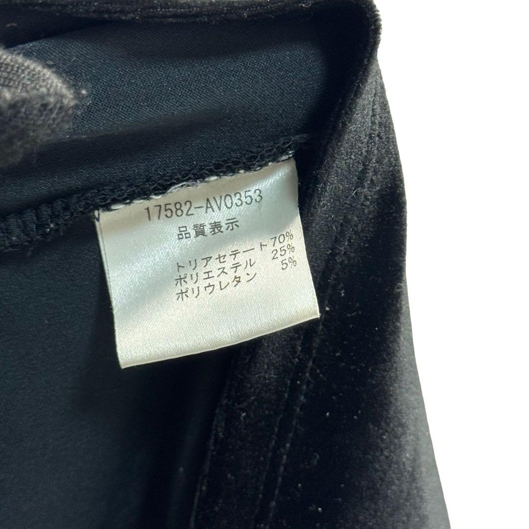 美品✨FOXEY NEW YORK ベロアトップス ダブルジップ ギャザー　黒