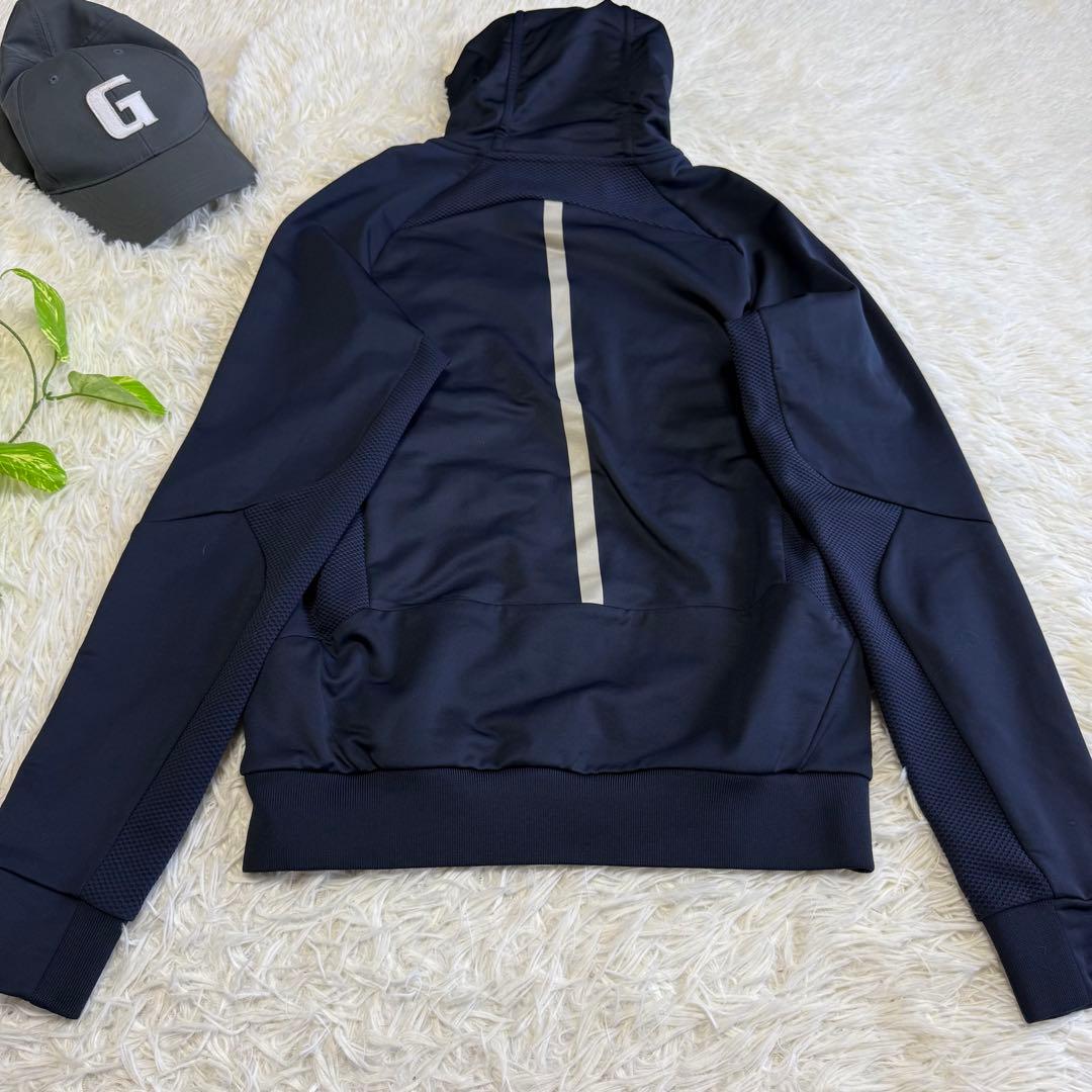 【RLX】美品 パーカー ネイビー ビックロゴ Mサイズ メンズ