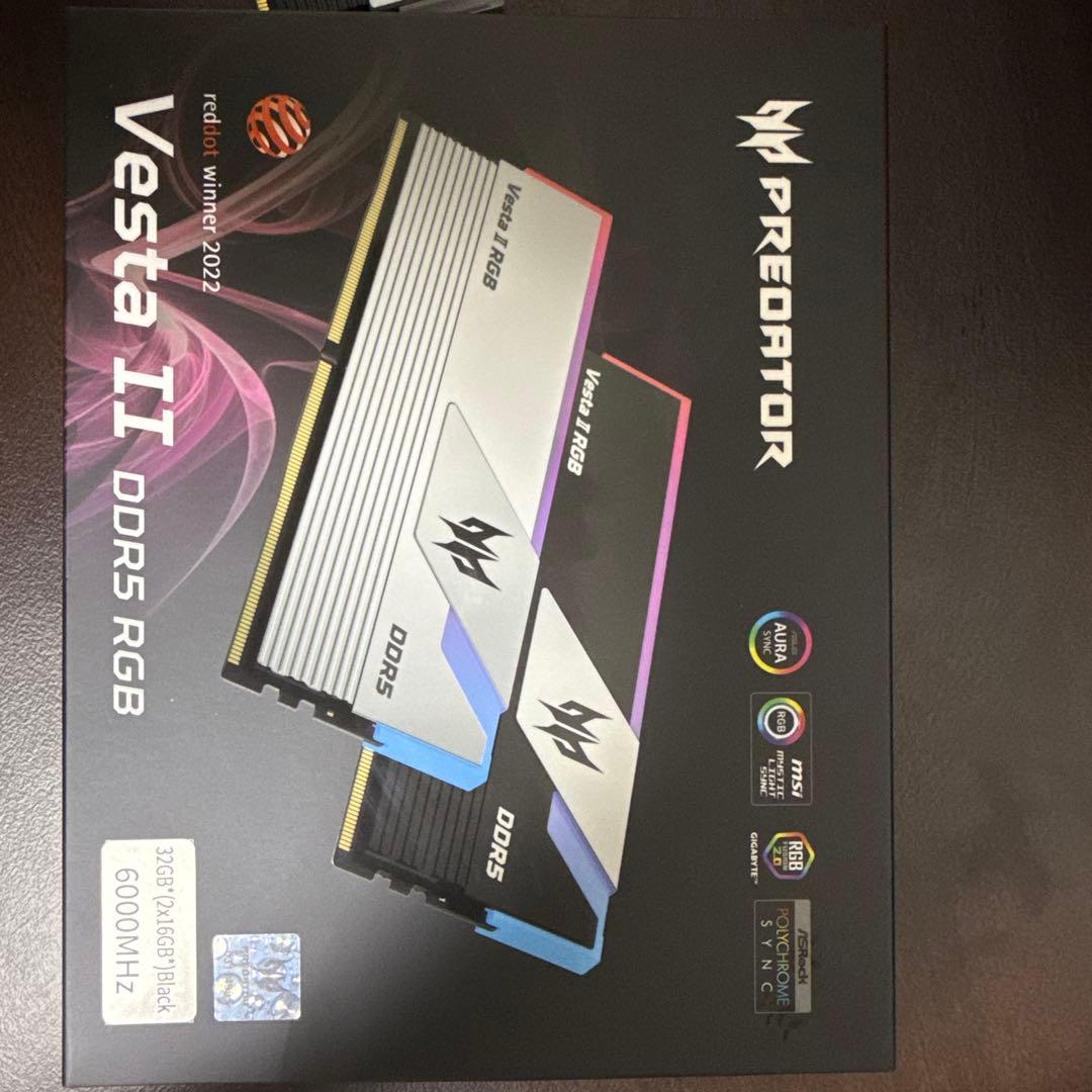Predator Vesta II DDR5 16GB×2 6000MHz