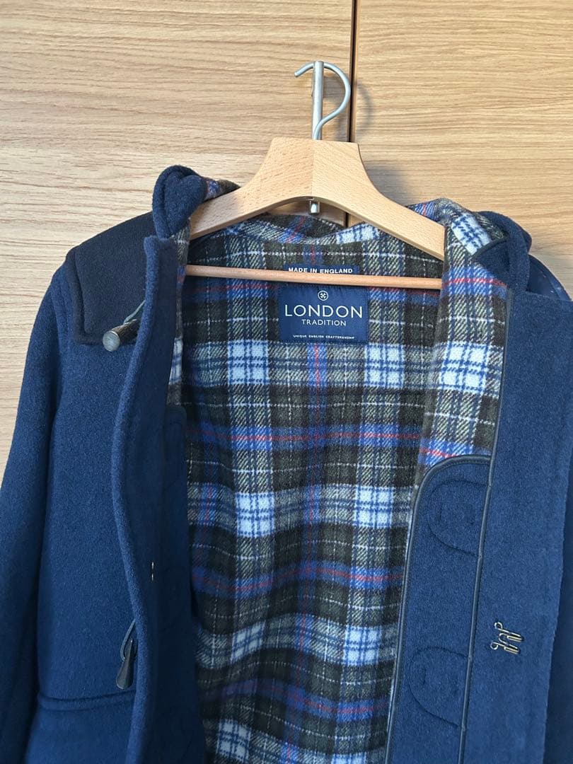 LONDON TRADITHON×ナノユニバース　ネイビー ダッフルコート 40