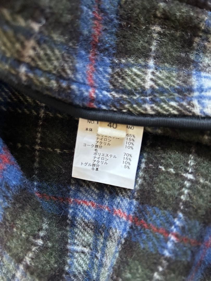 LONDON TRADITHON×ナノユニバース　ネイビー ダッフルコート 40
