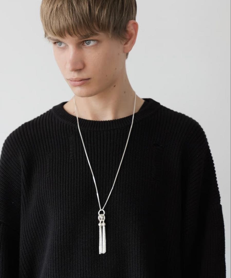 OX JEWELRY シルバー ネックレス タッセル付き