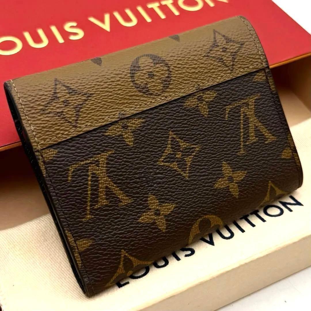ルイヴィトン モノグラム リバース ヴィクトリーヌ ポルトフォイユ 折り財布
