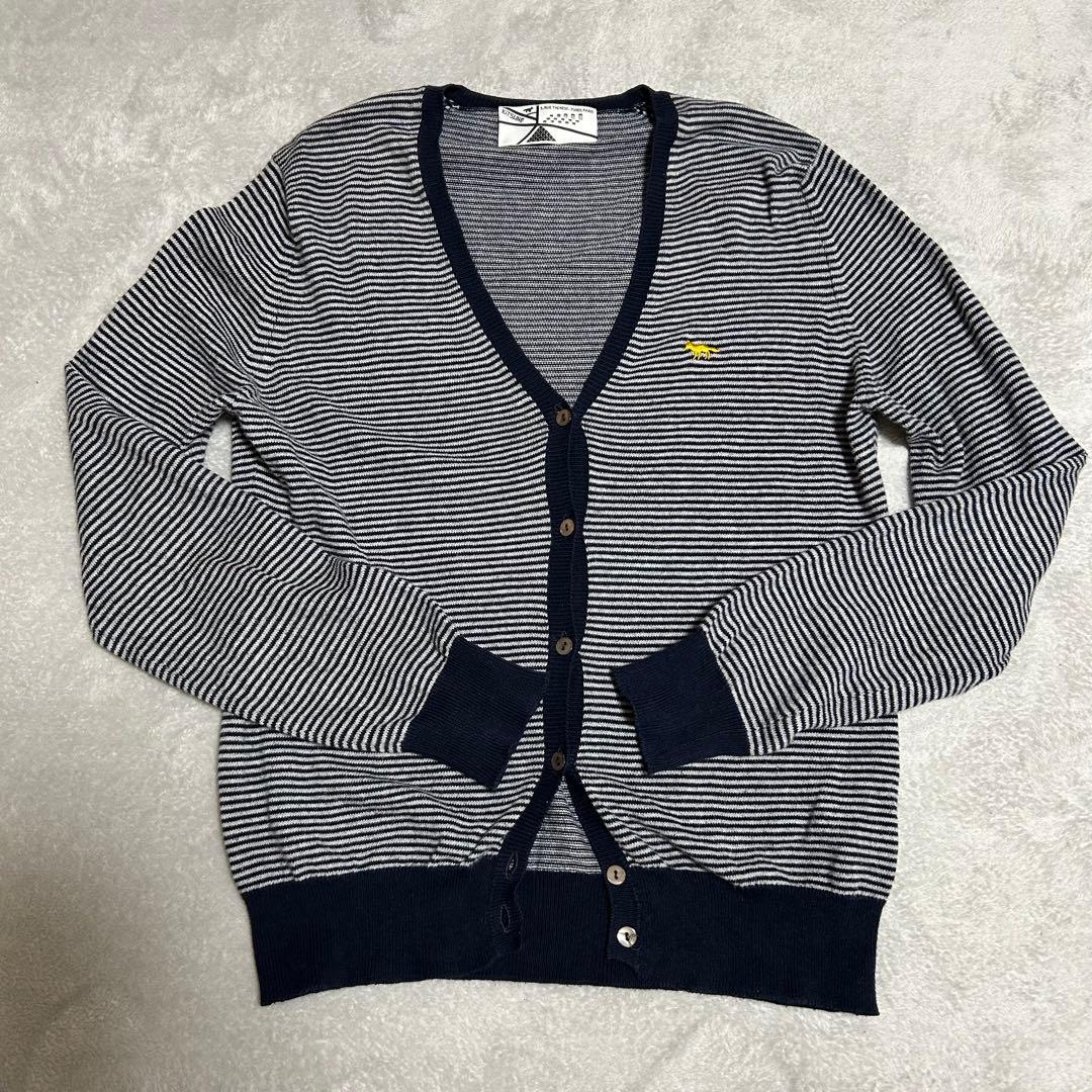 MAISON KITSUNE ボーダー　カーディガン