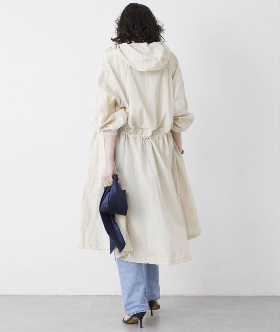 Whim Gazette【THE PAUSE】ギャザーフーデッドコート