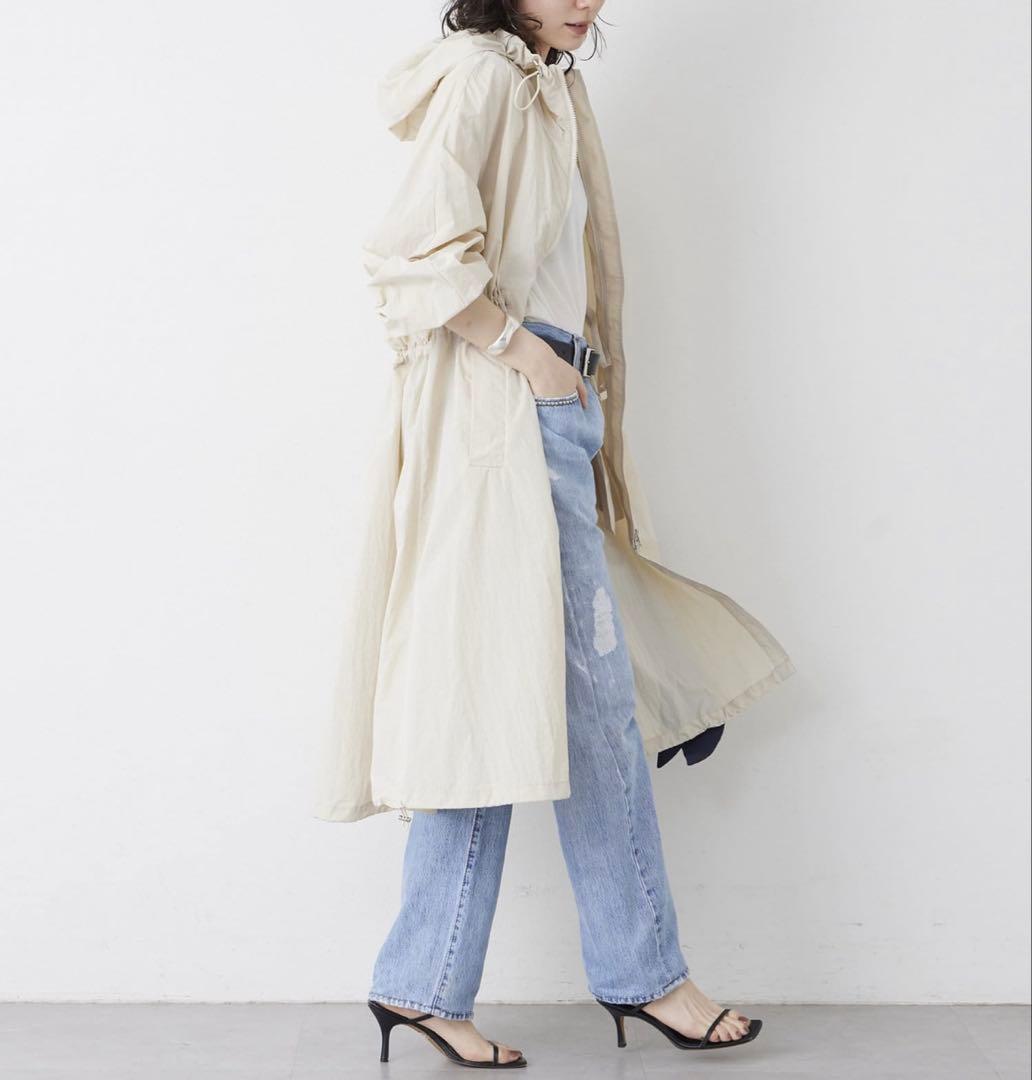 Whim Gazette【THE PAUSE】ギャザーフーデッドコート