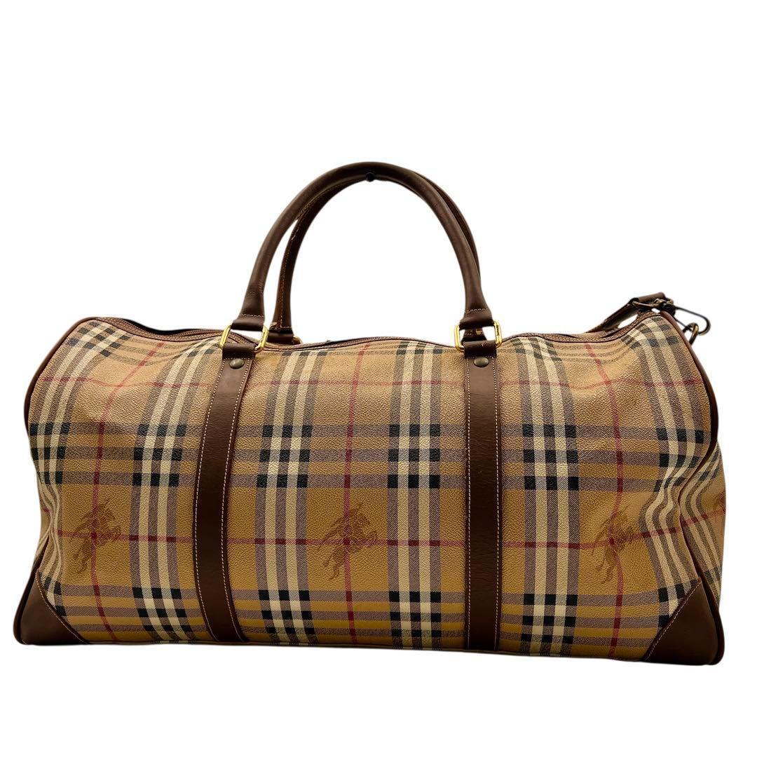 専用　BURBERRY ノバチェック PVC 2way ボストンバッグ 8939