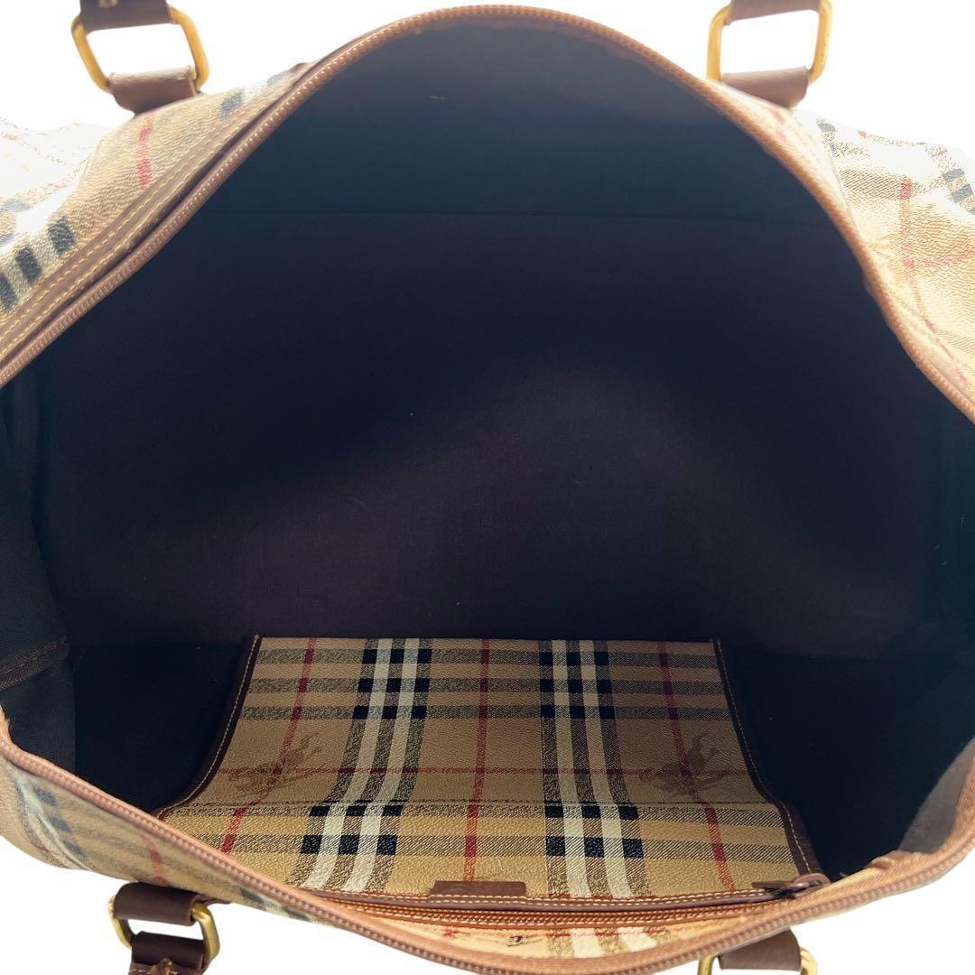 専用　BURBERRY ノバチェック PVC 2way ボストンバッグ 8939