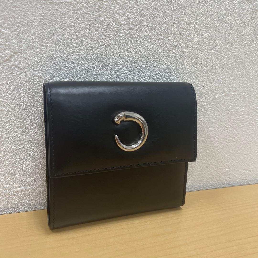 フォロー割■ Cartier カルティエ 三つ折り コンパクト 財布 パンテール