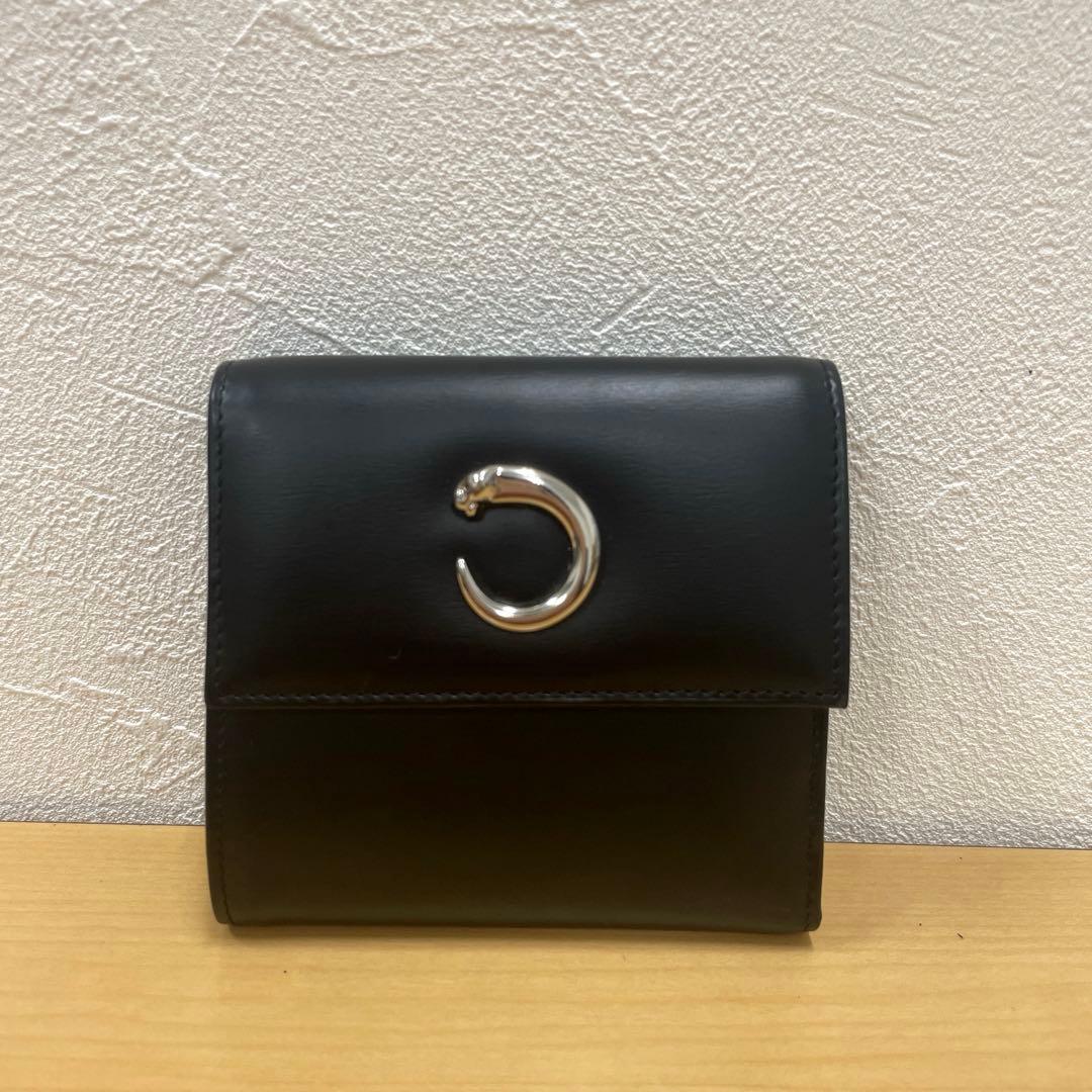 フォロー割■ Cartier カルティエ 三つ折り コンパクト 財布 パンテール