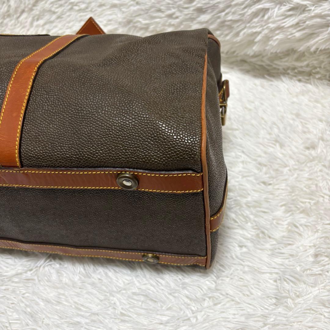 美品★Mulberry ボストンバッグ 2way カデナ 鍵 ロゴプレート　茶色