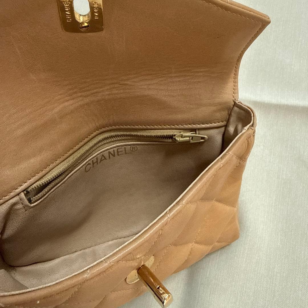 【難あり】CHANEL シャネル マトラッセ ウエストポーチ ベージュ
