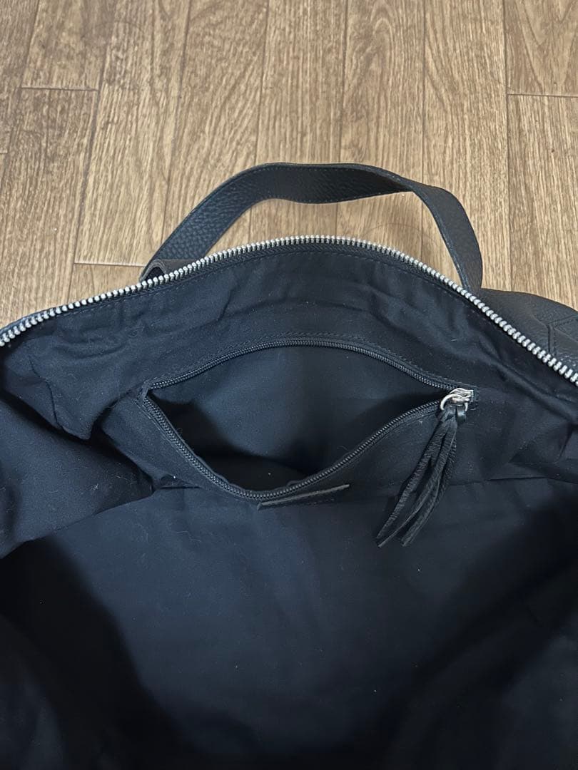 bill amberg 黒 レザー　ボストンバッグ