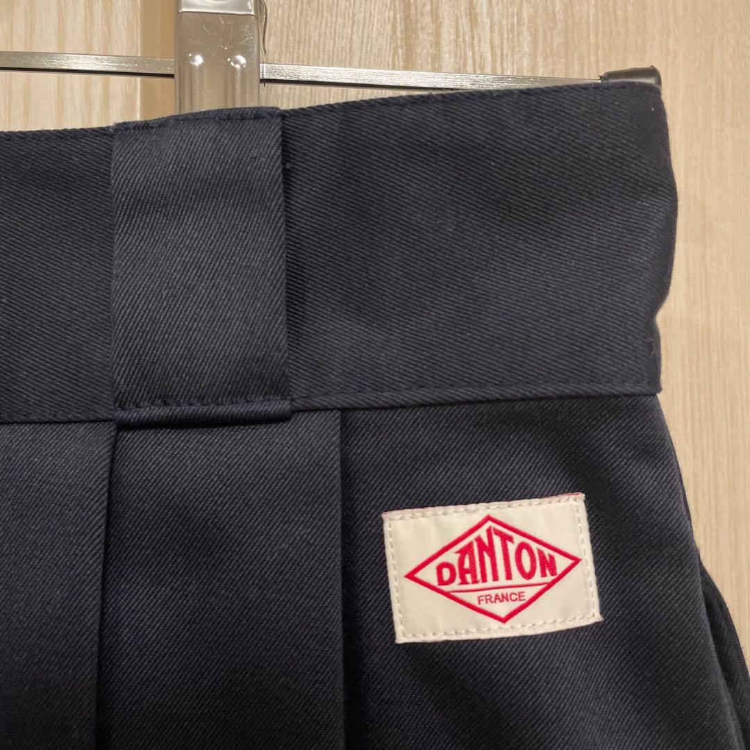【中古】DANTON ネイビー フレアスカート36