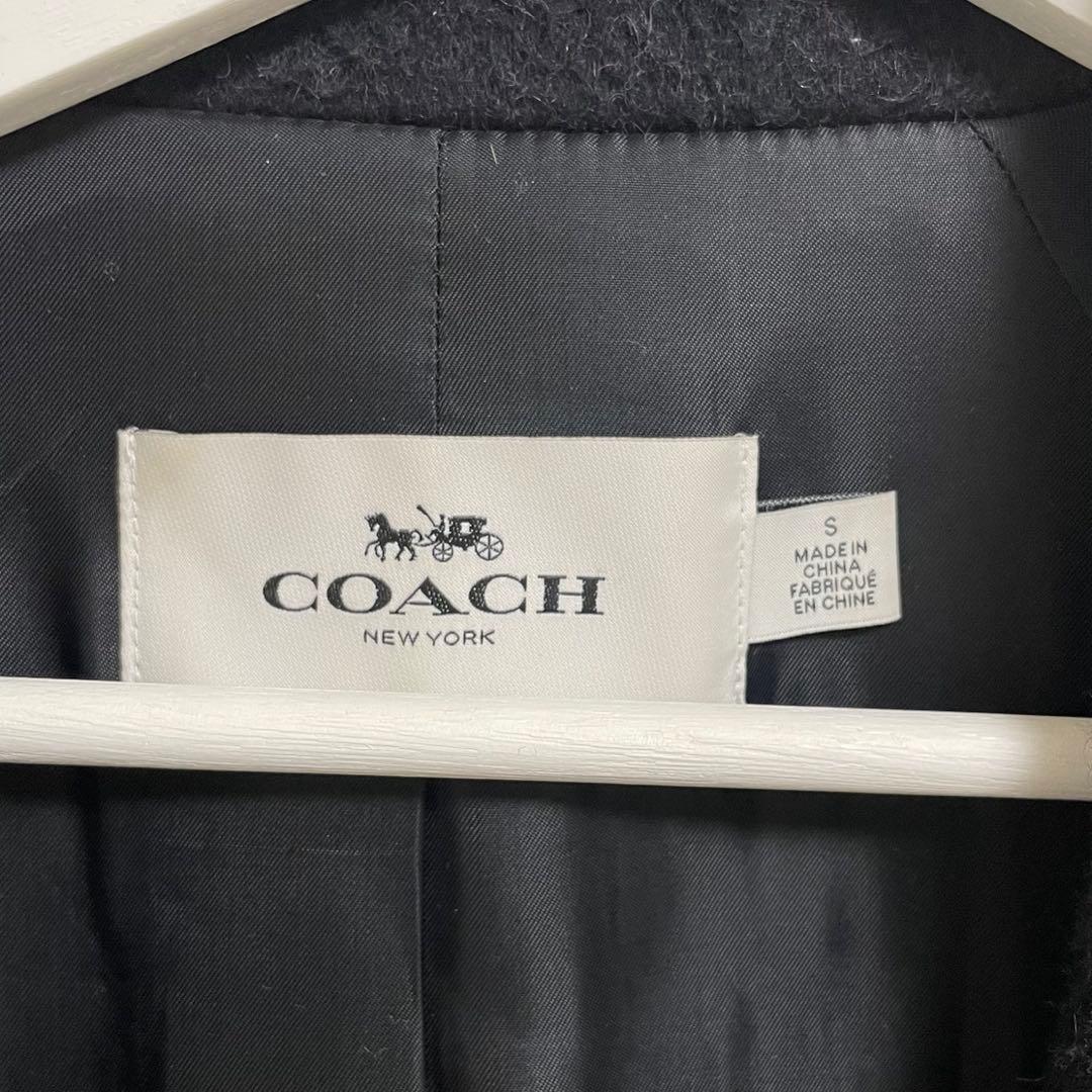 COACH チェスターコート ブラック S