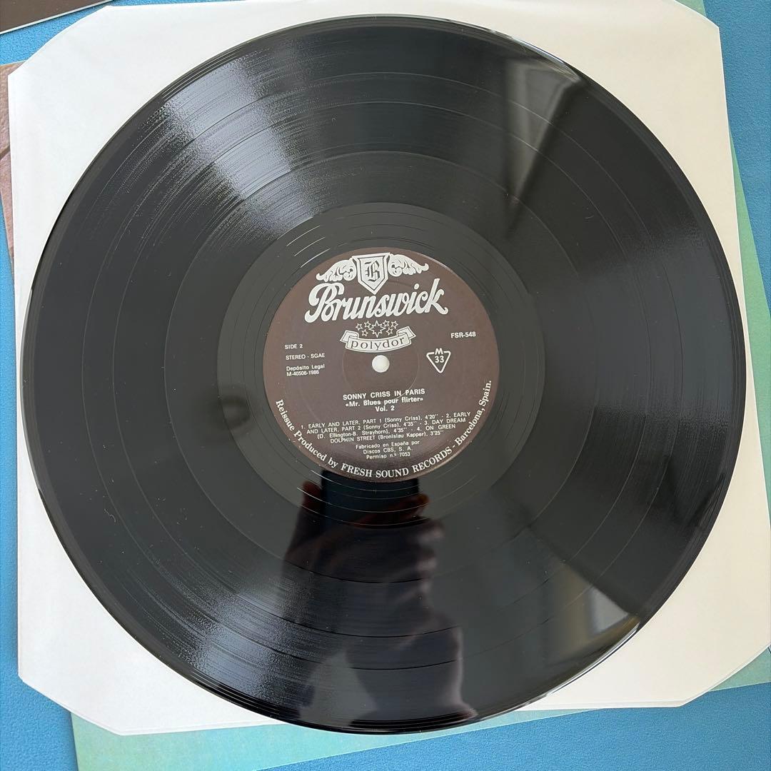 【美品】 SONNY CRISS \" IN PARIS\" BOX2枚組LP