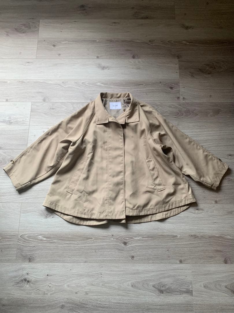 ここ⭐️スローブイエナ テントラインショートコートベージュ
