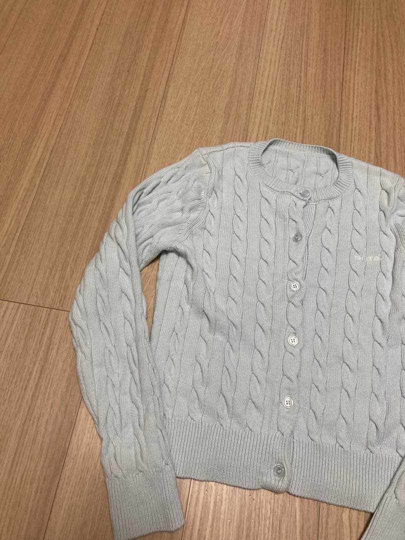 THETOE TOÉ Baker Cardigan ライトブルー S