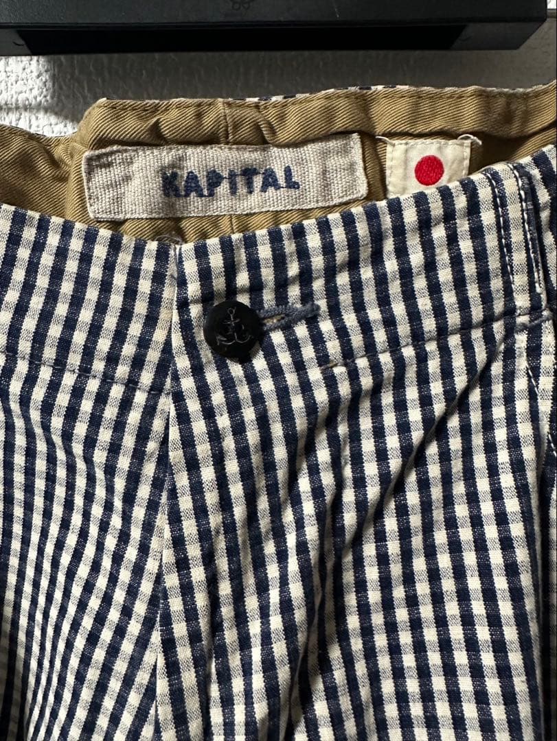 KAPITAL キャピタル　キュロットギンガムチェック柄