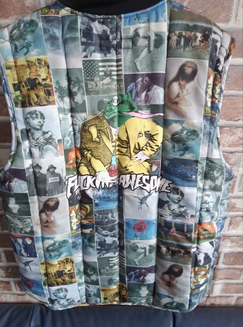Fucking Awesome コラージュプリント ベスト XL
