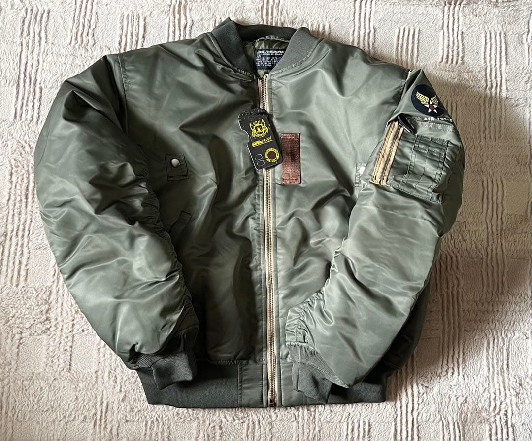 新品U.S. AIR FORCE MA-1 フライトジャケット オリーブグリーン