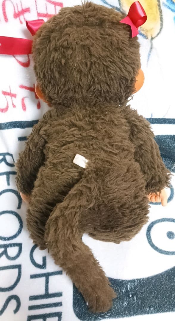 希少　昭和レトロ　泣き顔　モンチッチ　ぬいぐるみ　女の子　約43センチ
