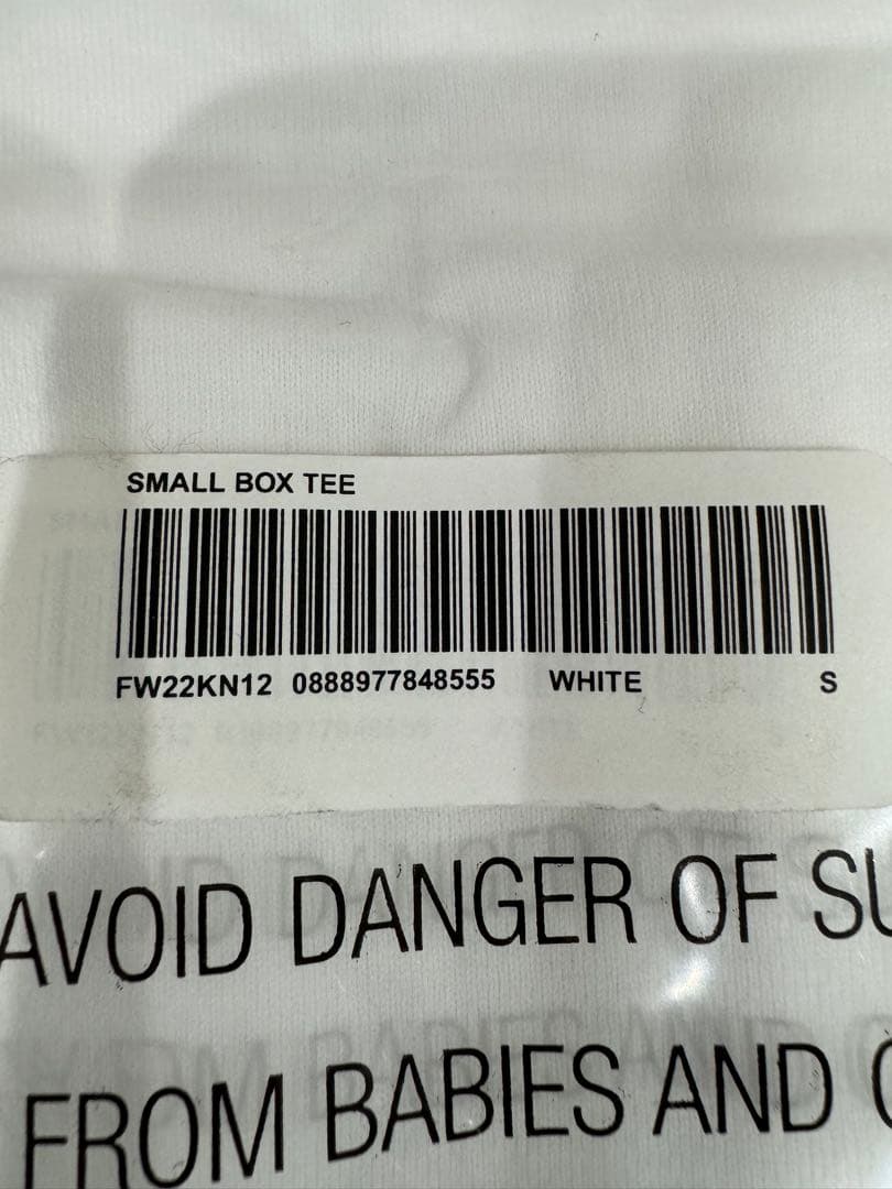 【新品•未使用】Supreme Small Box Tee White サイズS