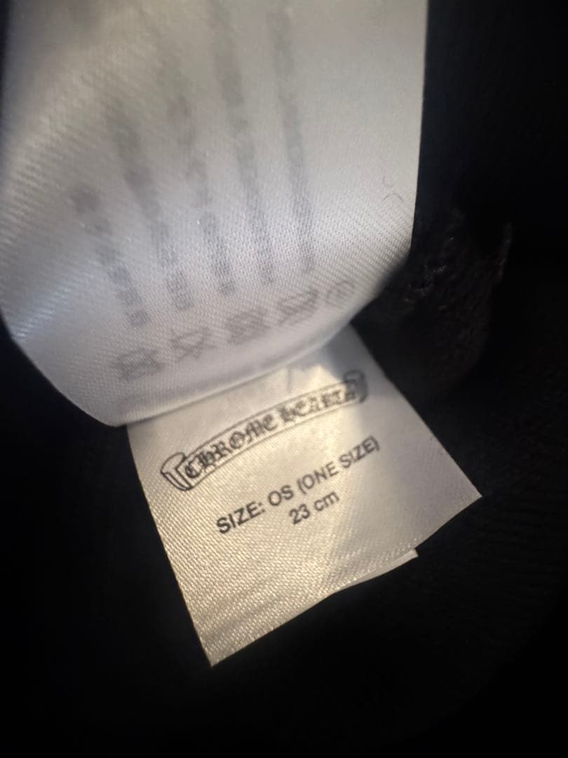 ★*★様 正規品】CHROME HEARTS ニット帽 ビーニー　ブラック