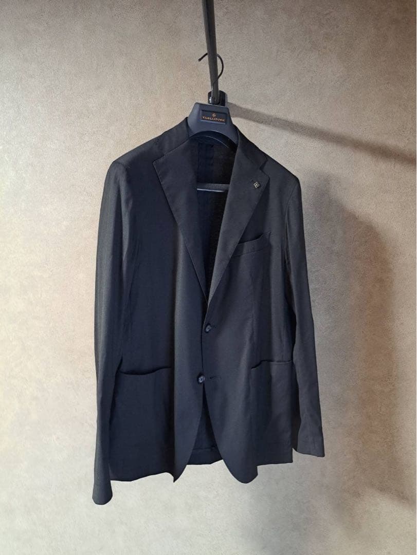 TAGLIATORE セットアップ　ブラックテーラードジャケット　パンツ　44