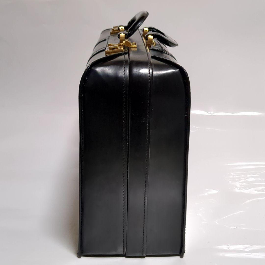✨ボルサリーノ✨トランクケース 旅行鞄 ブラック レザー