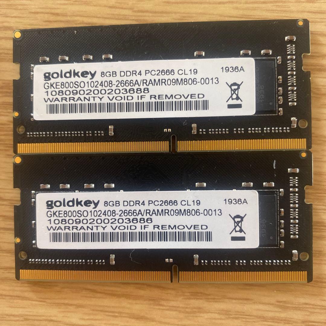 メモリ　32GB(8GB×4個) ノートパソコン用