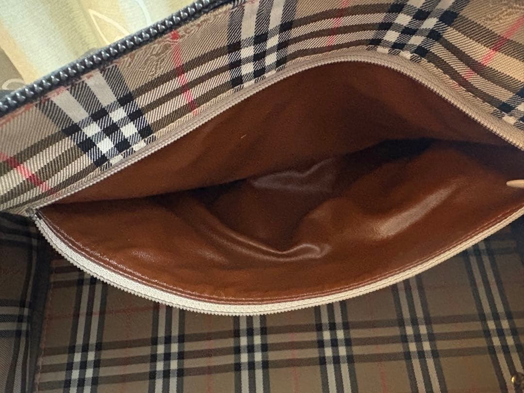 本日限定お値下げ。バーバリー　Burberry ミニボストンバッグ　ビンテージ