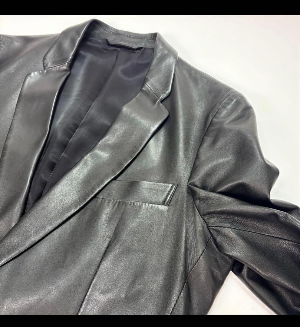 PaulSmith レザー テーラードジャケット 羊革
