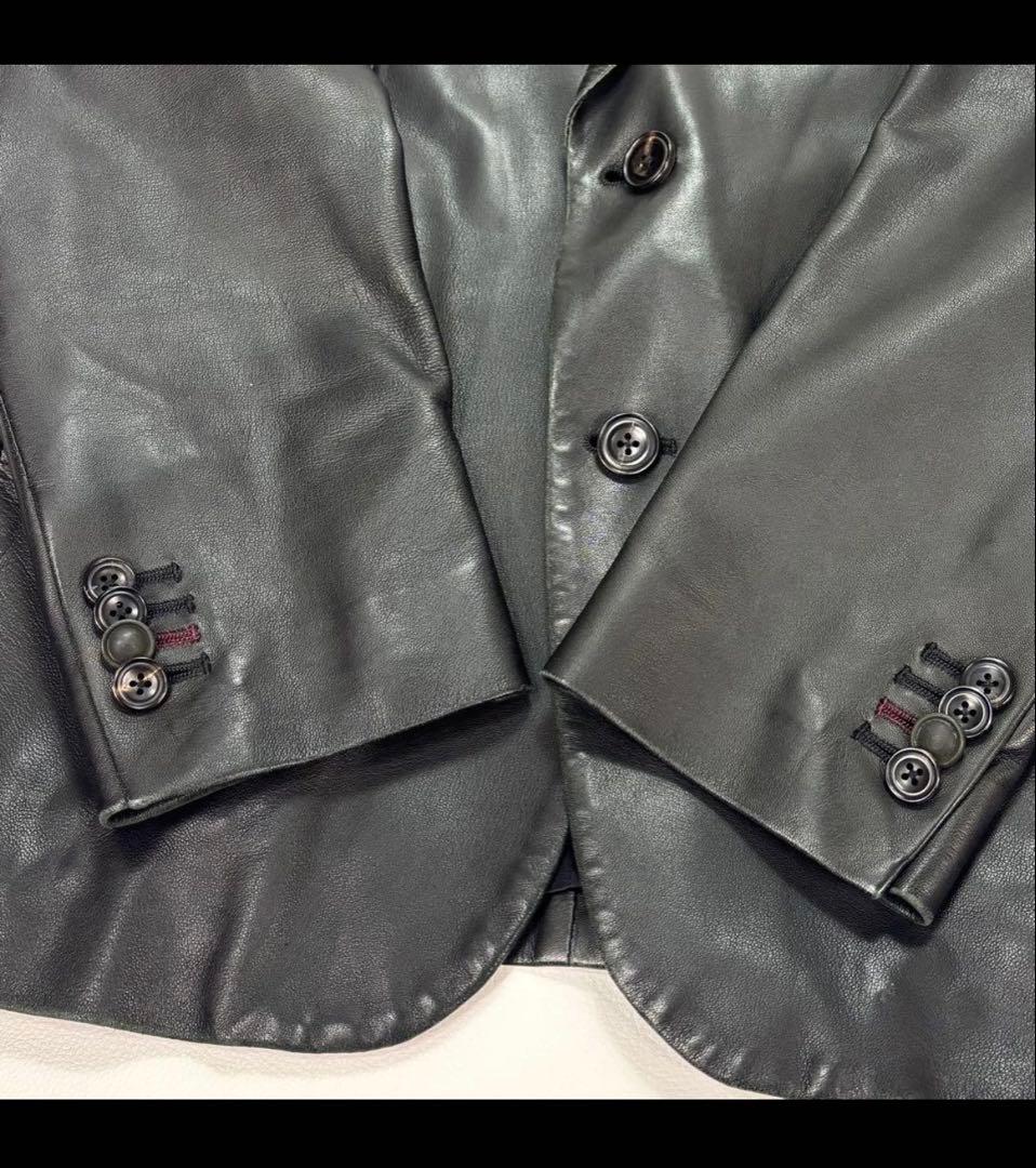 PaulSmith レザー テーラードジャケット 羊革
