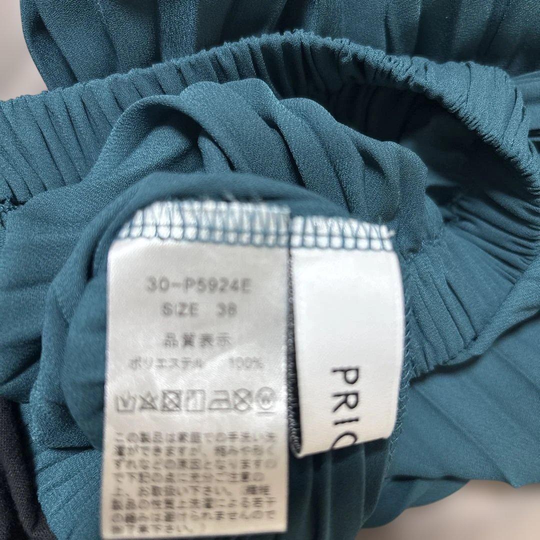 レレレさん配信　プライオリティ　プリーツパンツ　深海色　と　シアーTシャツM付き