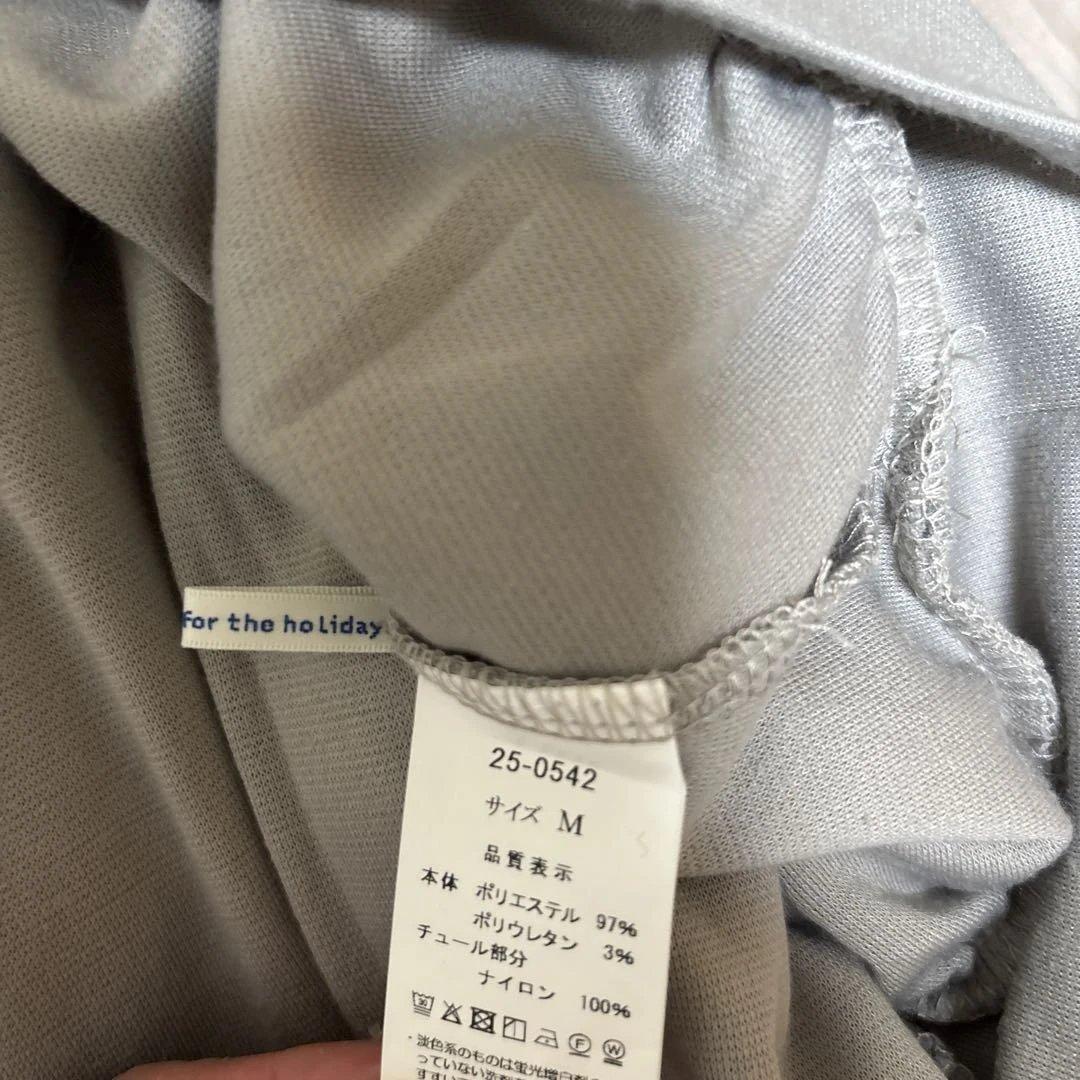 レレレさん配信　プライオリティ　プリーツパンツ　深海色　と　シアーTシャツM付き