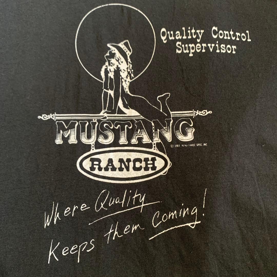 80s MUSTANG RANCH バイカー　エロ　ハーレー　 売春宿　T
