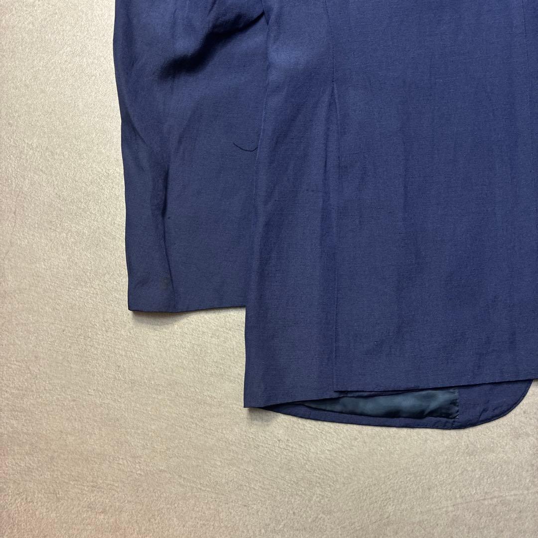 専用90s POLO RALPH LAURENリネンスーツジャケットブルーA6ラ