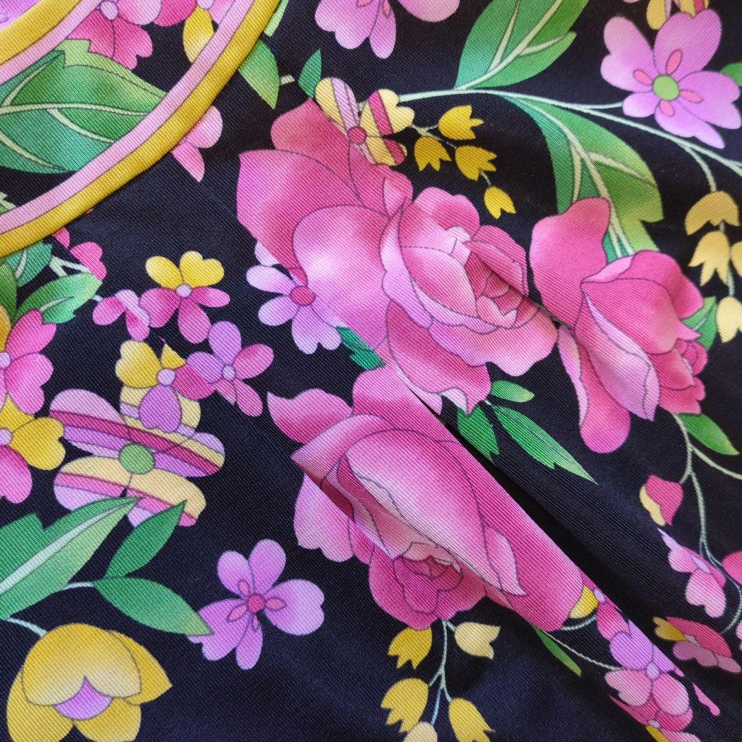 Leilian レリアン　花柄 カットソー　Tシャツ L